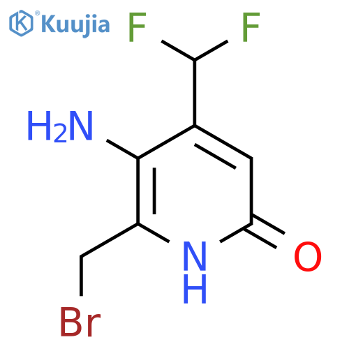 3-Amino-2-(bromomethyl)-4-(difluoromethyl)-6-hydroxypyridine structure