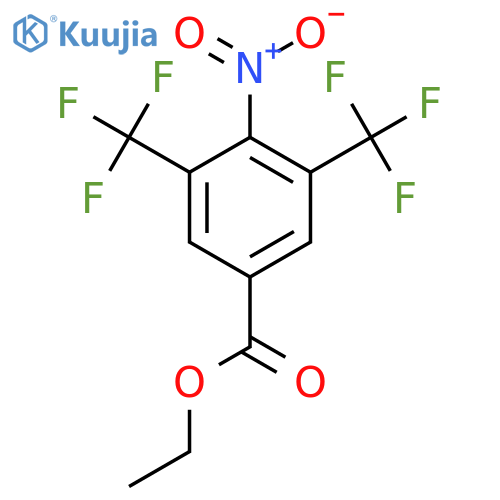 Ethyl 3,5-bis(trifluoromethyl)-4-nitrobenzoate structure