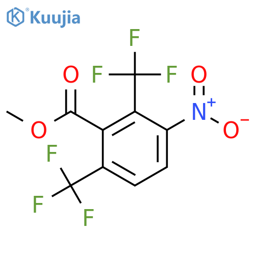 Methyl 2,6-bis(trifluoromethyl)-3-nitrobenzoate structure