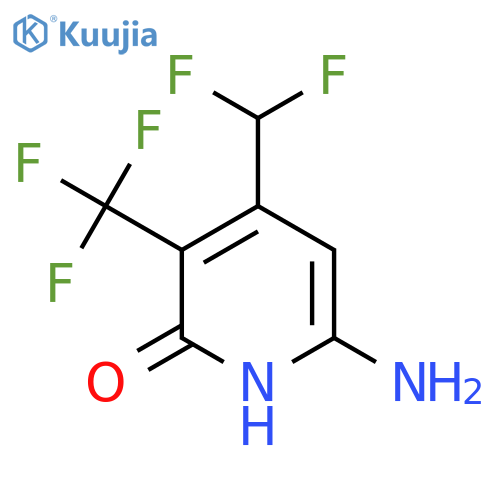 6-Amino-4-(difluoromethyl)-2-hydroxy-3-(trifluoromethyl)pyridine structure