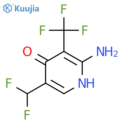 2-Amino-5-(difluoromethyl)-4-hydroxy-3-(trifluoromethyl)pyridine structure