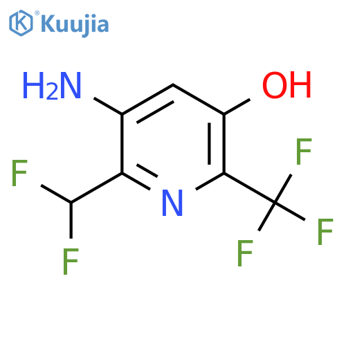 3-Amino-2-(difluoromethyl)-5-hydroxy-6-(trifluoromethyl)pyridine structure