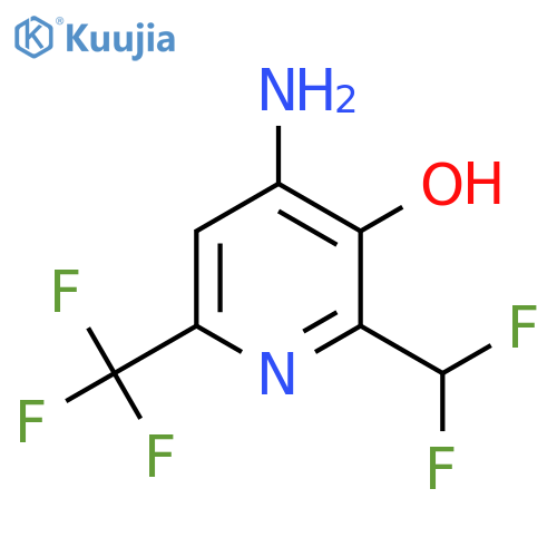 4-Amino-2-(difluoromethyl)-3-hydroxy-6-(trifluoromethyl)pyridine structure