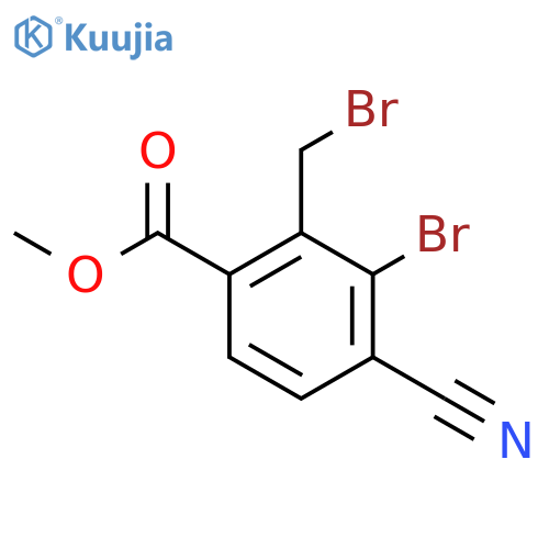 Methyl 3-bromo-2-bromomethyl-4-cyanobenzoate structure
