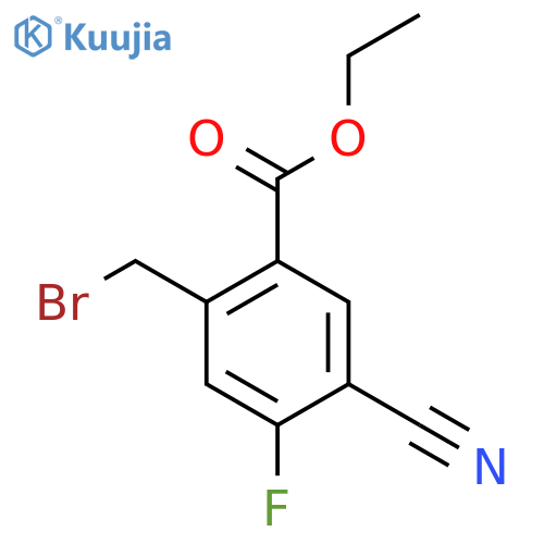 Ethyl 2-bromomethyl-5-cyano-4-fluorobenzoate structure
