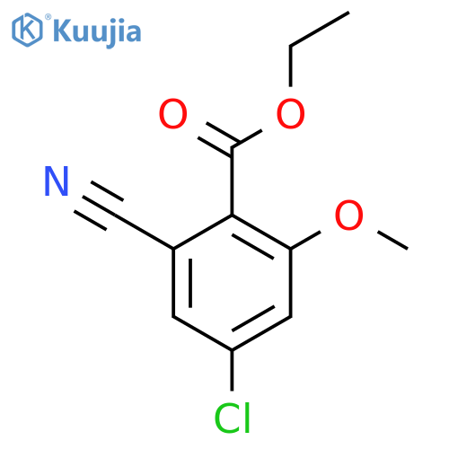 Ethyl 4-chloro-2-cyano-6-methoxybenzoate structure