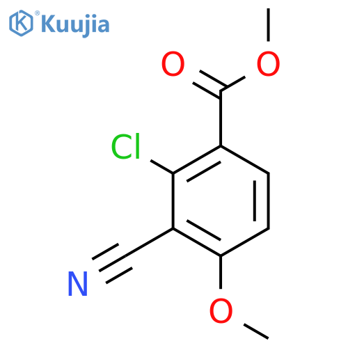 Methyl 2-chloro-3-cyano-4-methoxybenzoate structure