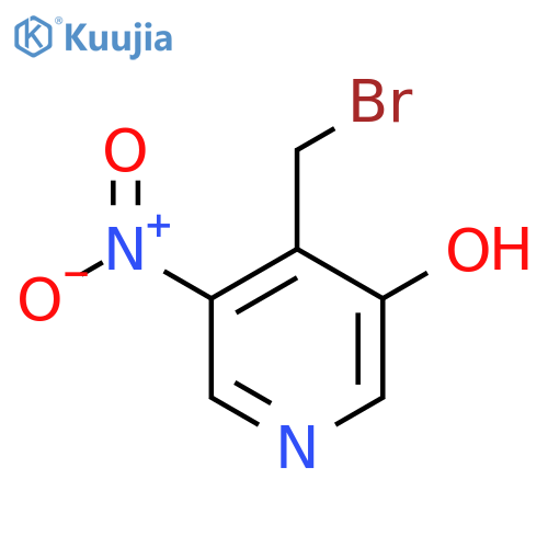 4-Bromomethyl-3-hydroxy-5-nitropyridine structure