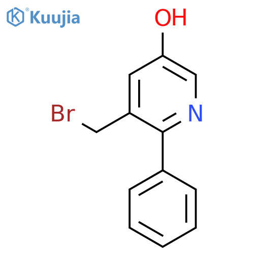 3-Bromomethyl-5-hydroxy-2-phenylpyridine structure