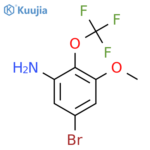 5-Bromo-3-methoxy-2-(trifluoromethoxy)aniline structure