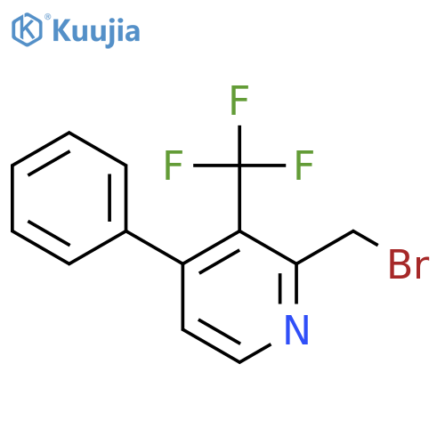 2-Bromomethyl-4-phenyl-3-(trifluoromethyl)pyridine structure