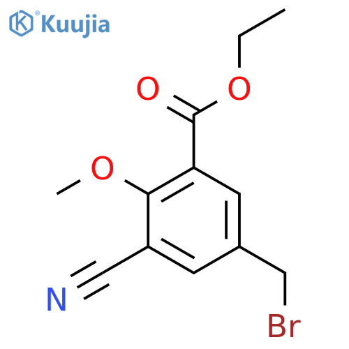 Ethyl 5-bromomethyl-3-cyano-2-methoxybenzoate structure