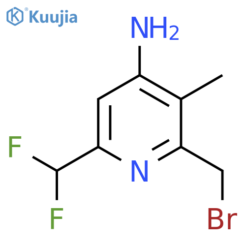 4-Amino-2-(bromomethyl)-6-(difluoromethyl)-3-methylpyridine structure