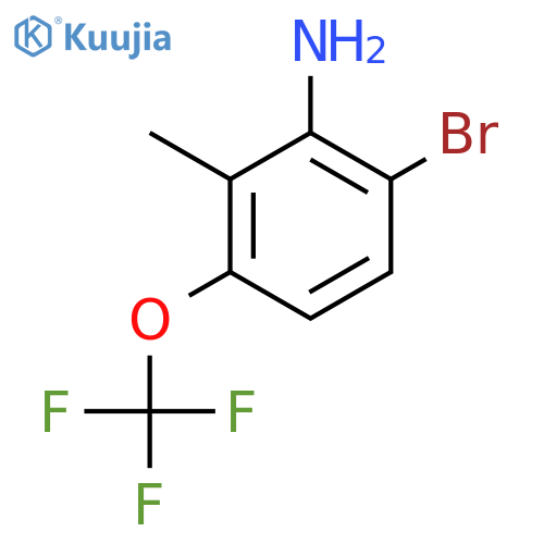 6-Bromo-2-methyl-3-(trifluoromethoxy)aniline structure