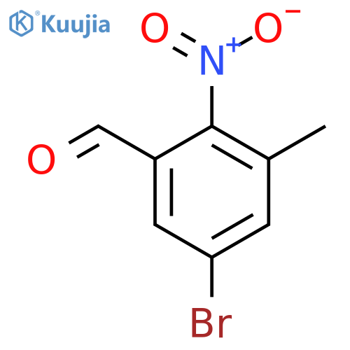 5-Bromo-3-methyl-2-nitrobenzaldehyde structure
