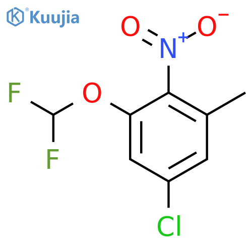 5-Chloro-3-difluoromethoxy-2-nitrotoluene structure