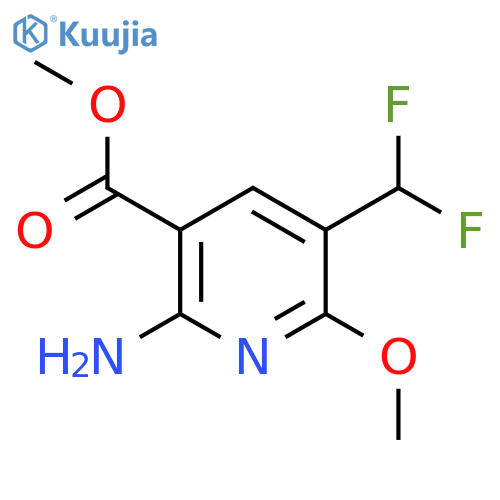Methyl 2-amino-5-(difluoromethyl)-6-methoxypyridine-3-carboxylate structure
