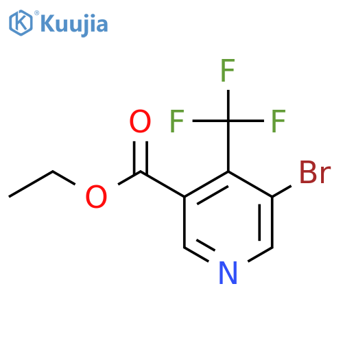 Ethyl 5-bromo-4-(trifluoromethyl)nicotinate structure
