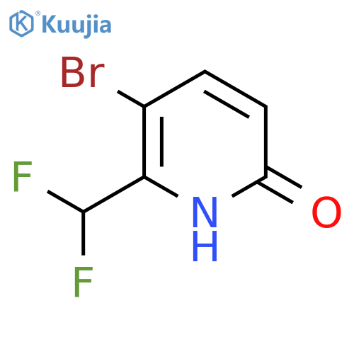 3-Bromo-2-(difluoromethyl)-6-hydroxypyridine structure