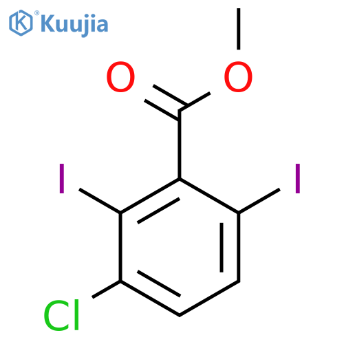 Methyl 3-chloro-2,6-diiodobenzoate structure