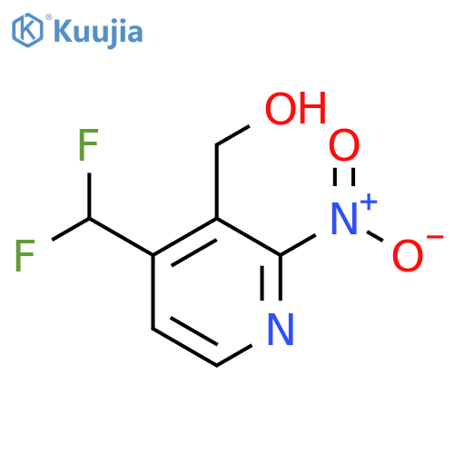 4-(Difluoromethyl)-2-nitropyridine-3-methanol structure