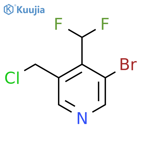3-Bromo-5-(chloromethyl)-4-(difluoromethyl)pyridine structure