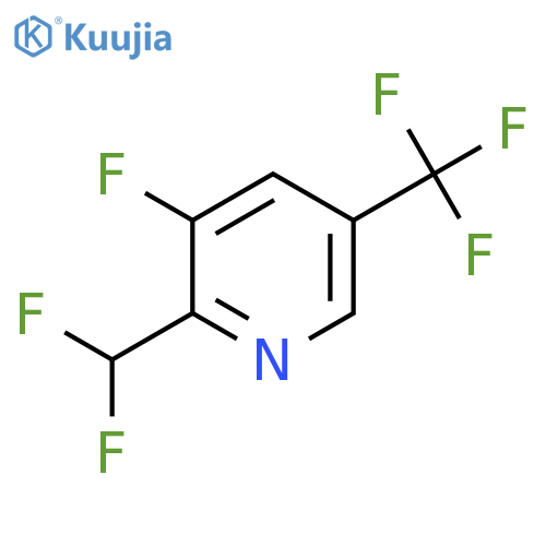 2-(Difluoromethyl)-3-fluoro-5-(trifluoromethyl)pyridine structure