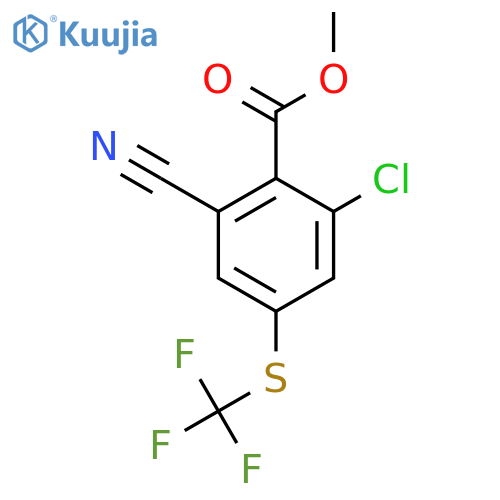 Methyl 2-chloro-6-cyano-4-(trifluoromethylthio)benzoate structure