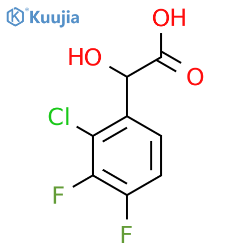 2-Chloro-3,4-difluoromandelic acid structure