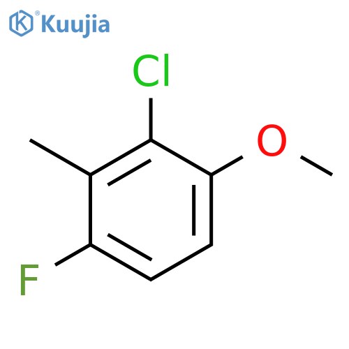 2-Chloro-4-fluoro-1-methoxy-3-methylbenzene structure