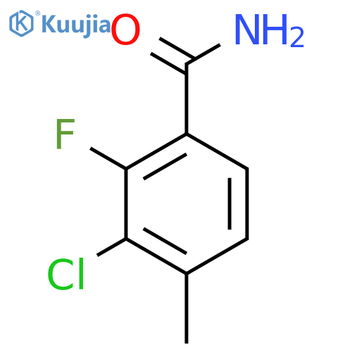 3-Chloro-2-fluoro-4-methylbenzamide structure