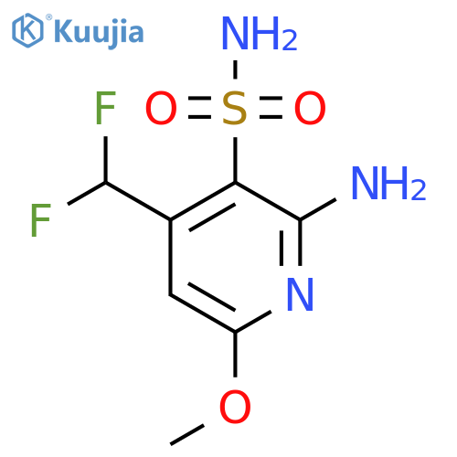 2-Amino-4-(difluoromethyl)-6-methoxypyridine-3-sulfonamide structure