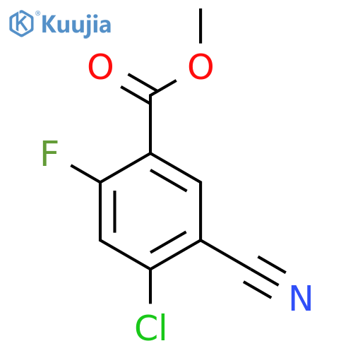 Methyl 4-chloro-5-cyano-2-fluorobenzoate structure