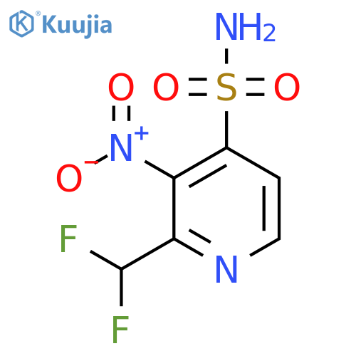 2-(Difluoromethyl)-3-nitropyridine-4-sulfonamide structure