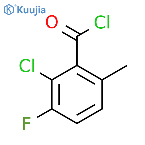 2-Chloro-3-fluoro-6-methylbenzoyl chloride structure