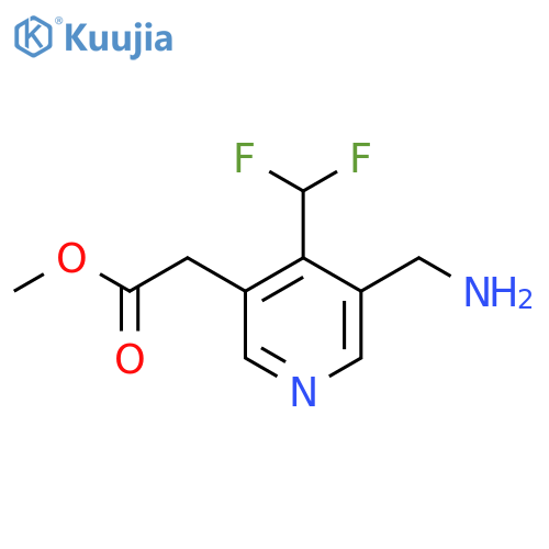 Methyl 3-(aminomethyl)-4-(difluoromethyl)pyridine-5-acetate structure