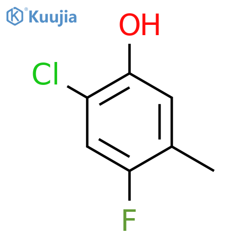 2-Chloro-4-fluoro-5-methylphenol structure