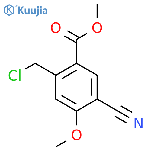 Methyl 2-chloromethyl-5-cyano-4-methoxybenzoate structure