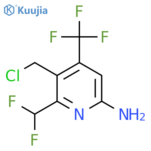 6-Amino-3-(chloromethyl)-2-(difluoromethyl)-4-(trifluoromethyl)pyridine structure