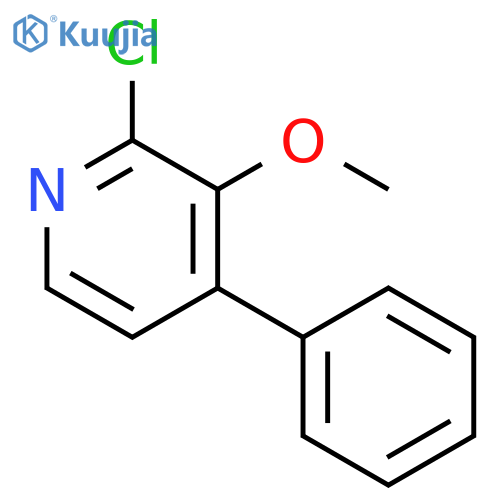 2-Chloro-3-methoxy-4-phenylpyridine structure