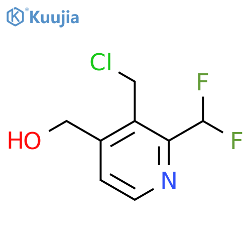 3-(Chloromethyl)-2-(difluoromethyl)pyridine-4-methanol structure