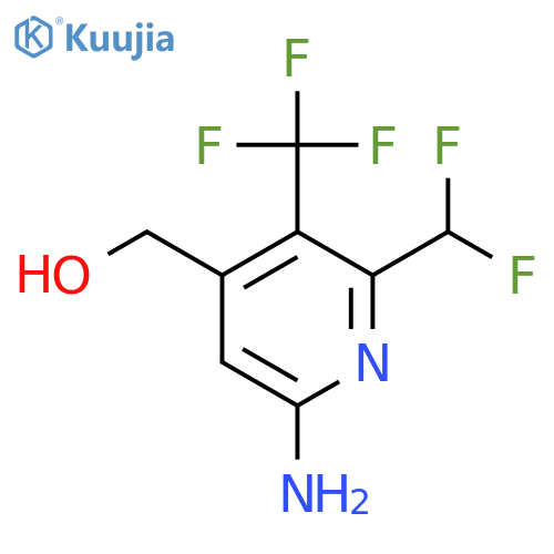 6-Amino-2-(difluoromethyl)-3-(trifluoromethyl)pyridine-4-methanol structure