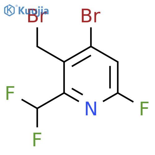4-Bromo-3-(bromomethyl)-2-(difluoromethyl)-6-fluoropyridine structure