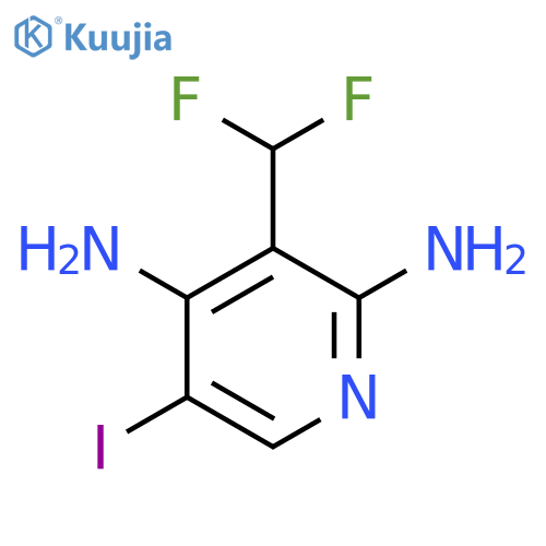 2,4-Diamino-3-(difluoromethyl)-5-iodopyridine structure