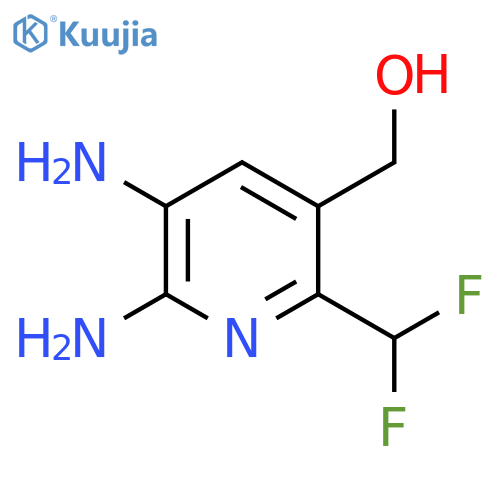 2,3-Diamino-6-(difluoromethyl)pyridine-5-methanol structure