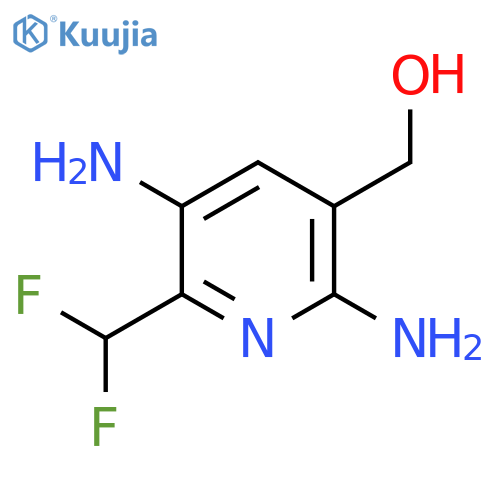 3,6-Diamino-2-(difluoromethyl)pyridine-5-methanol structure
