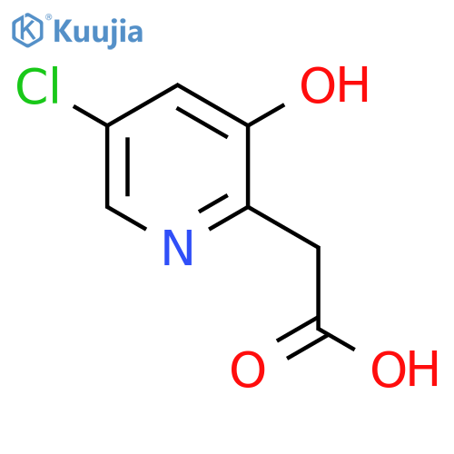 5-Chloro-3-hydroxypyridine-2-acetic acid structure