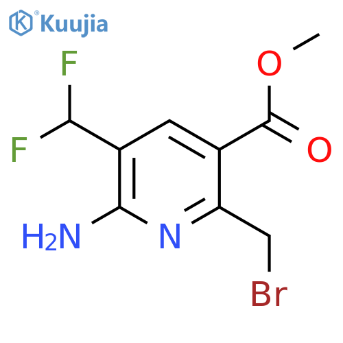 Methyl 2-amino-6-(bromomethyl)-3-(difluoromethyl)pyridine-5-carboxylate structure