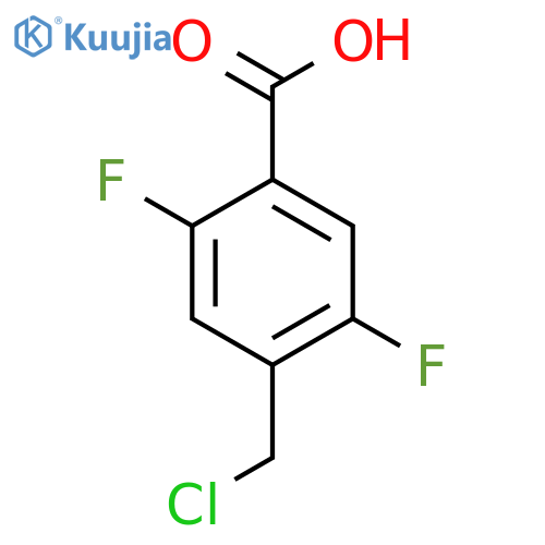 4-Chloromethyl-2,5-difluorobenzoic acid structure