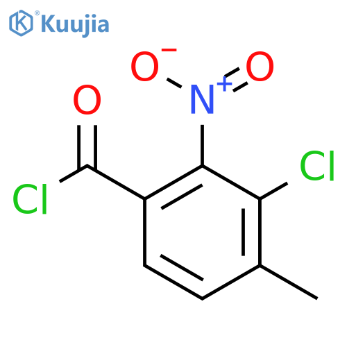 3-Chloro-4-methyl-2-nitrobenzoyl chloride structure